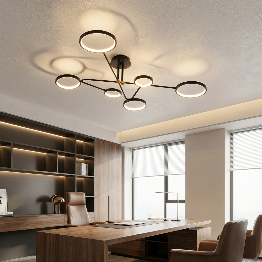 LumenVibe LED-Kronleuchter - Modernes Design mit verstellbarer Aufhängung