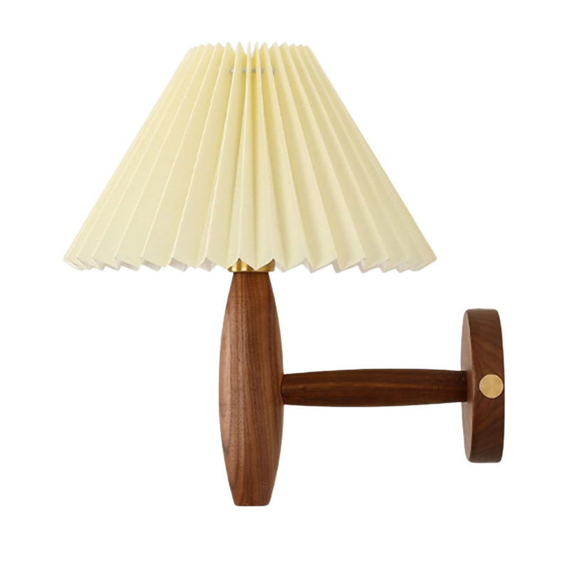 LumiOak - Elegante Wandleuchte aus Holz