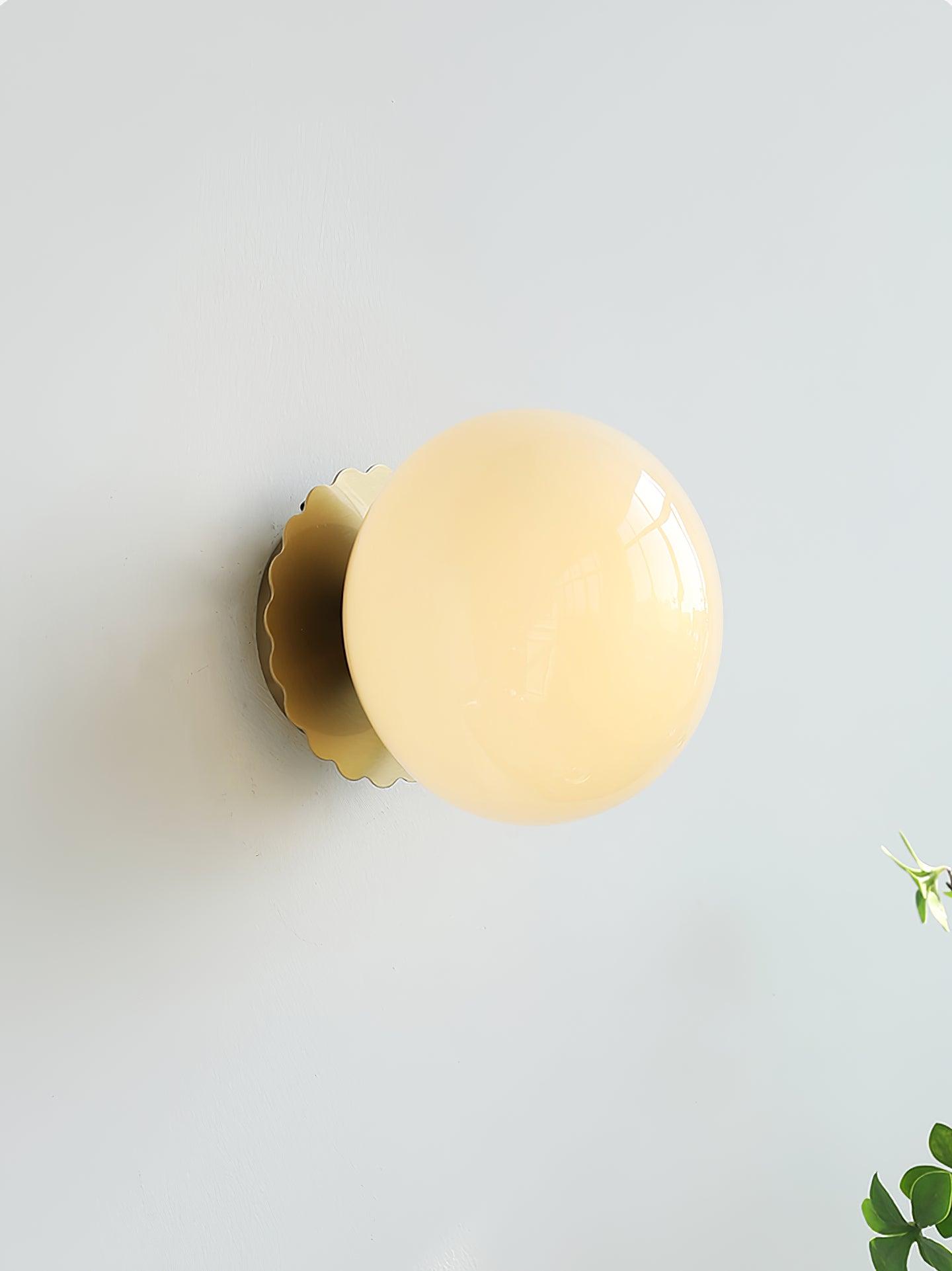 MarshGlow – Runde Konsolenleuchte Modern Weiß Ideal für Flur & Wohnbereich