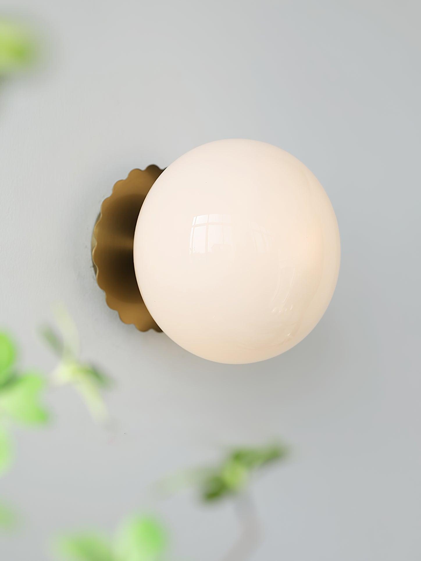 MarshGlow – Runde Konsolenleuchte Modern Weiß Ideal für Flur & Wohnbereich