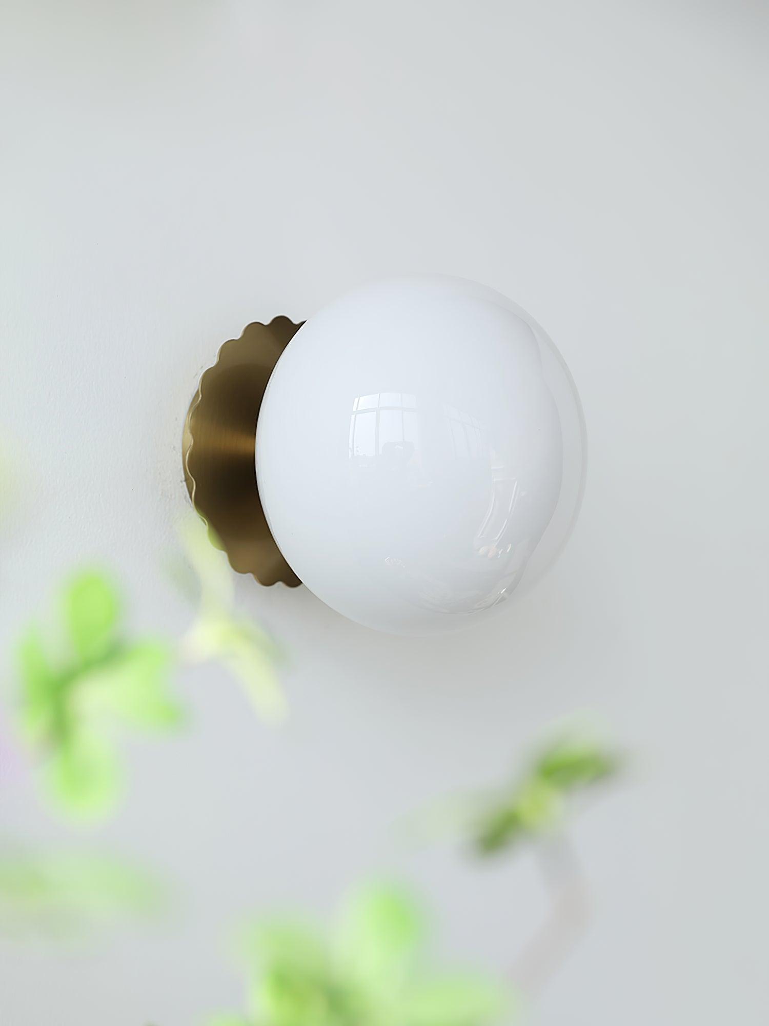 MarshGlow – Runde Konsolenleuchte Modern Weiß Ideal für Flur & Wohnbereich