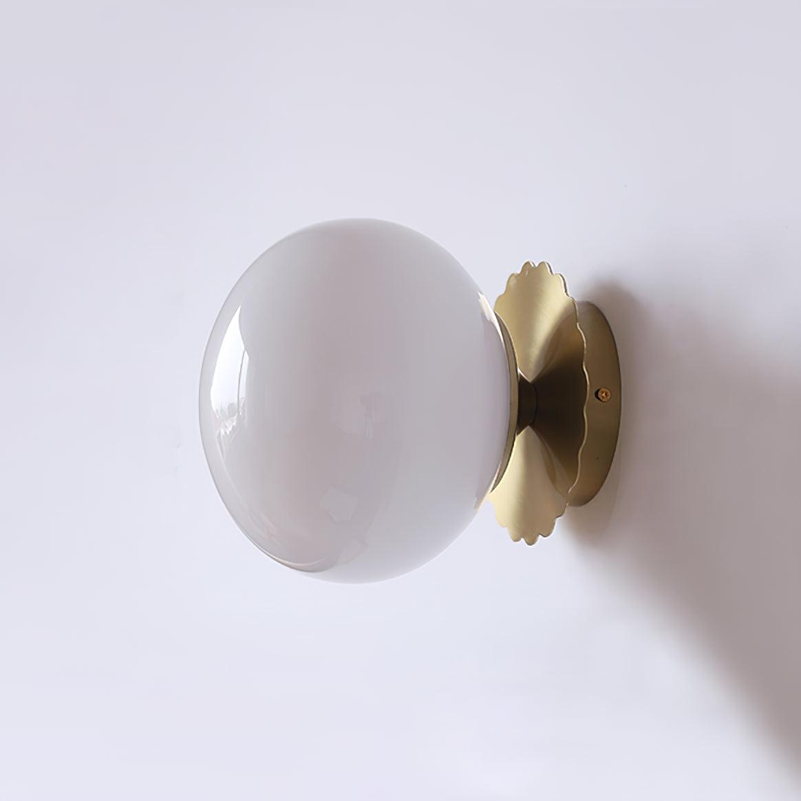 MarshGlow – Runde Konsolenleuchte Modern Weiß Ideal für Flur & Wohnbereich