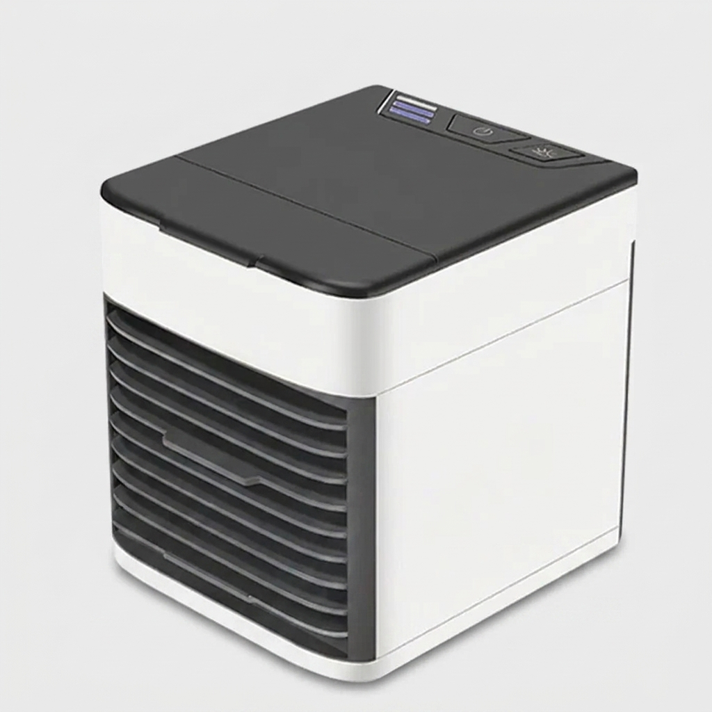 Mobile Klimaanlage 2-in-1 USB – Leise 28dB – Wassergekühlte Luftzirkulation – Für Büro und Zuhause