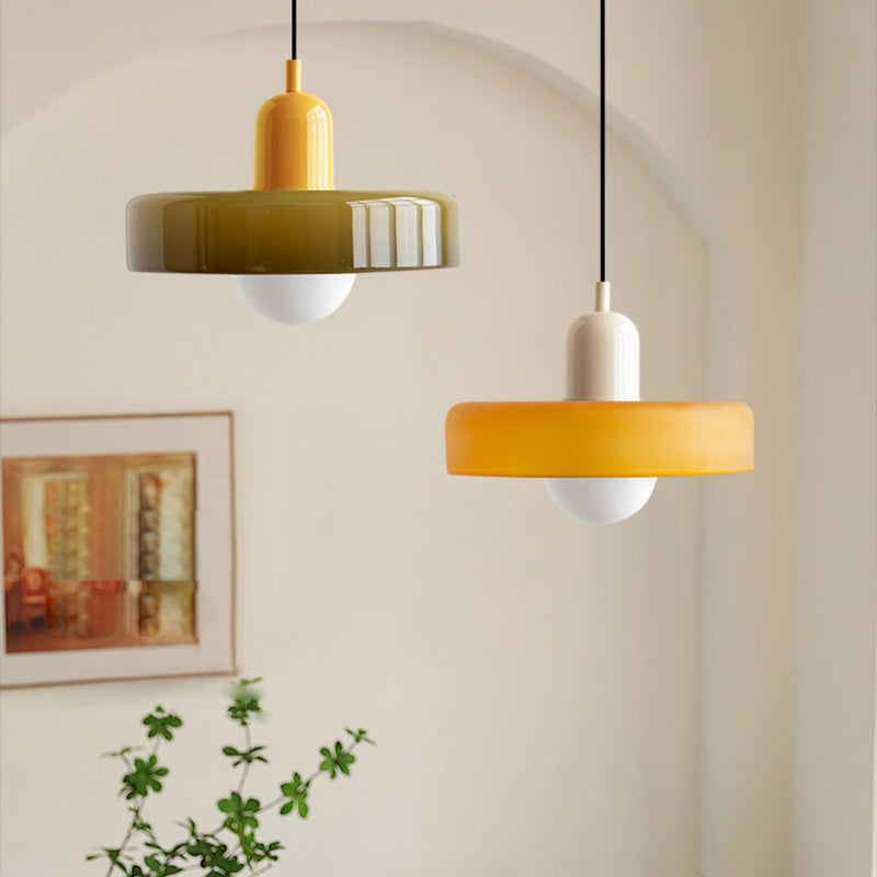 Verstellbare Bauhaus Pendelleuchte aus Glas – Esszimmer & Wohnzimmer Beleuchtung