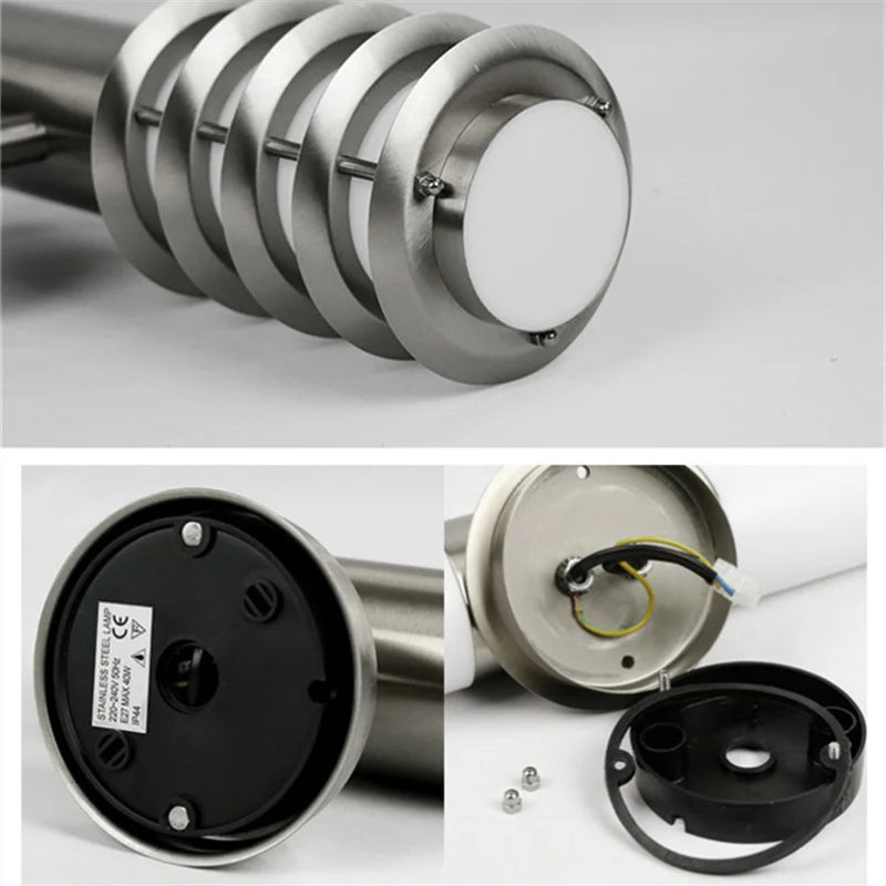 EdelLux Außenwandleuchte Edelstahl Modern IP65 für Terrasse