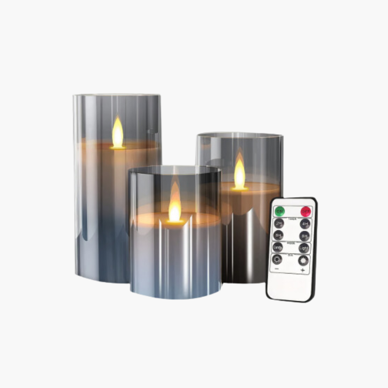 Modernes Kerzenset - LED Kerze mit Fernbedienung