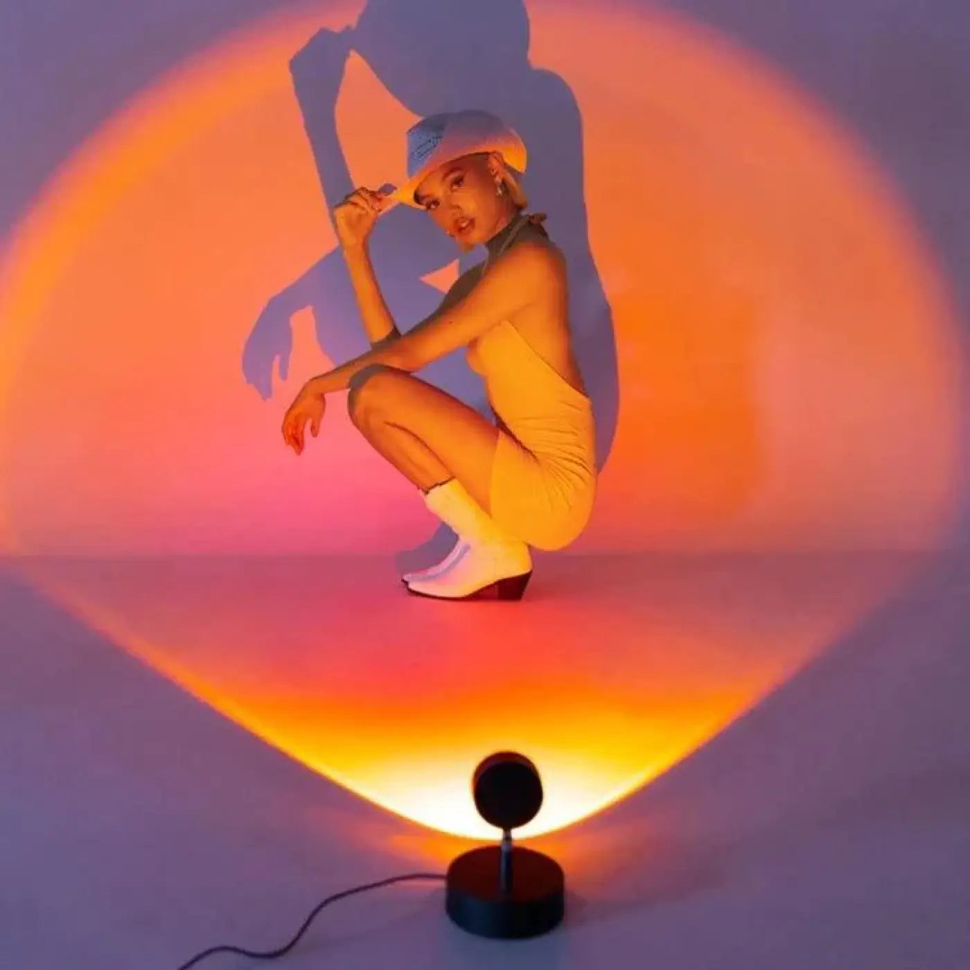 Nachttischlampe | LED-Projektion, 180° verstellbarer Kopf 7