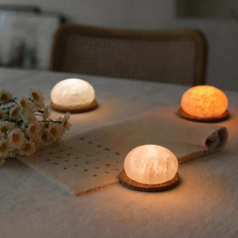 Nachttischlampe | Mineralisches Finish, Kabellos Wiederaufladbar 3