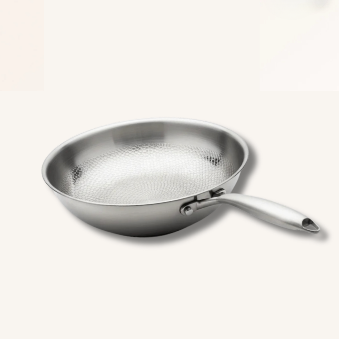 Wok-Pfanne aus Titan | 32 cm, robuste Konstruktion