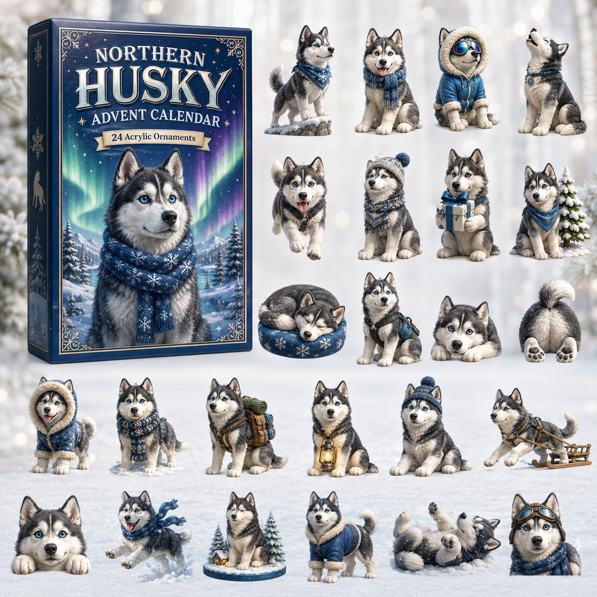 Northern Husky Adventskalender 2026 – Festlicher Countdown Für Hundeliebhaber 0