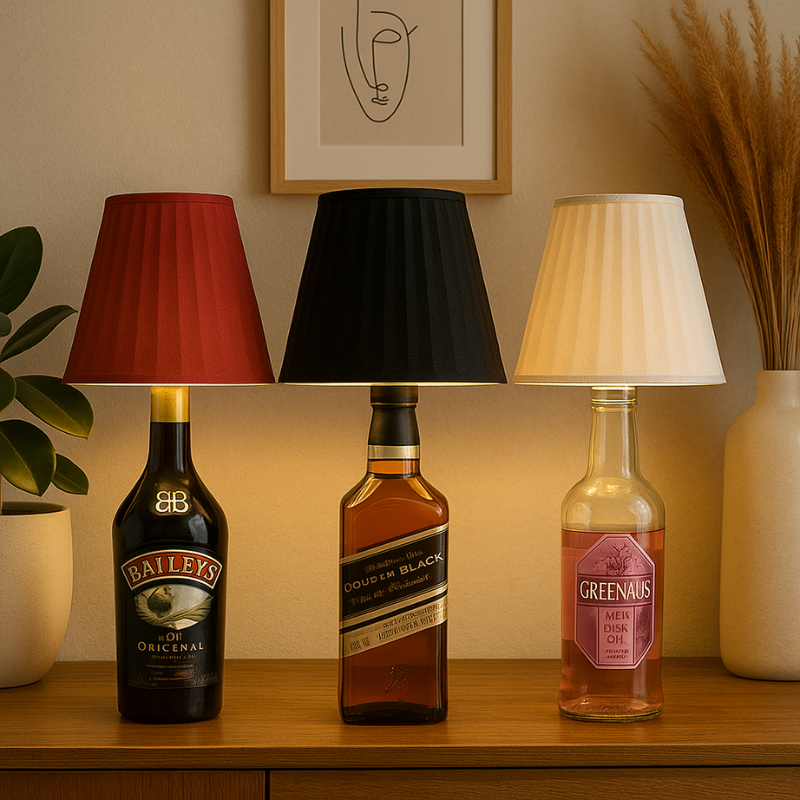 LumiBottle Pro – Kabellose LED Flaschenlampe dimmbar – Warmweiß Licht