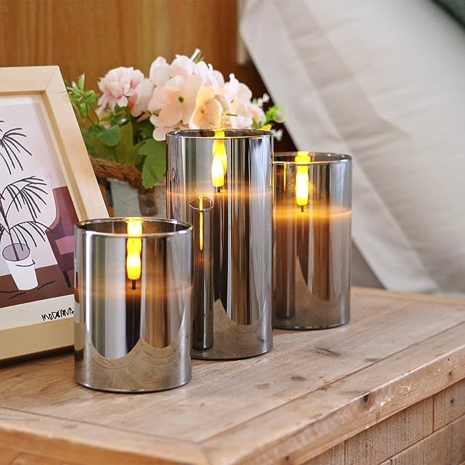 Modernes Kerzenset - LED Kerze mit Fernbedienung