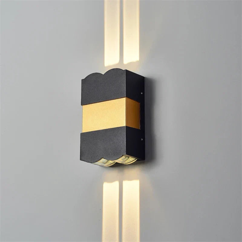 RainGuard Außenwandleuchte Modern LED IP65 Schwarz für Terrasse