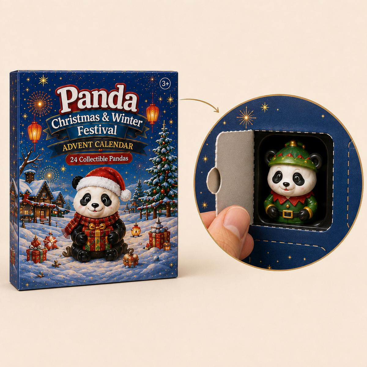 Panda-Adventskalender 2026 – 24 Sammelpandas für Kinder zur Weihnachtszeit 3