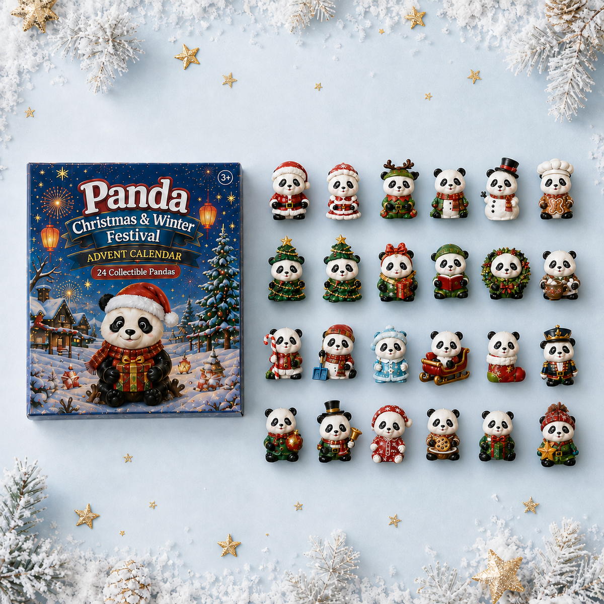 Panda-Adventskalender 2026 – 24 Sammelpandas für Kinder zur Weihnachtszeit 6