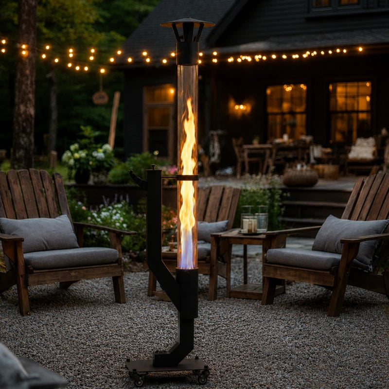 Pelletbrenner | Vertikale Flamme, Schlankes Design 2