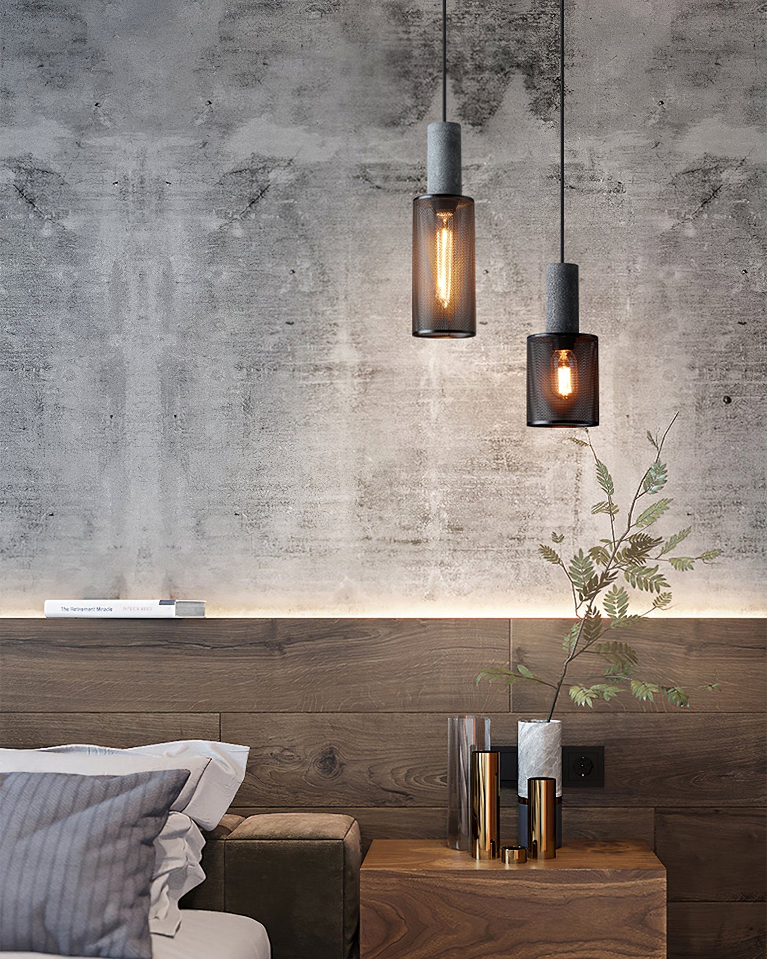 Pendelleuchte | Industrielles Design, Betonoptik 3