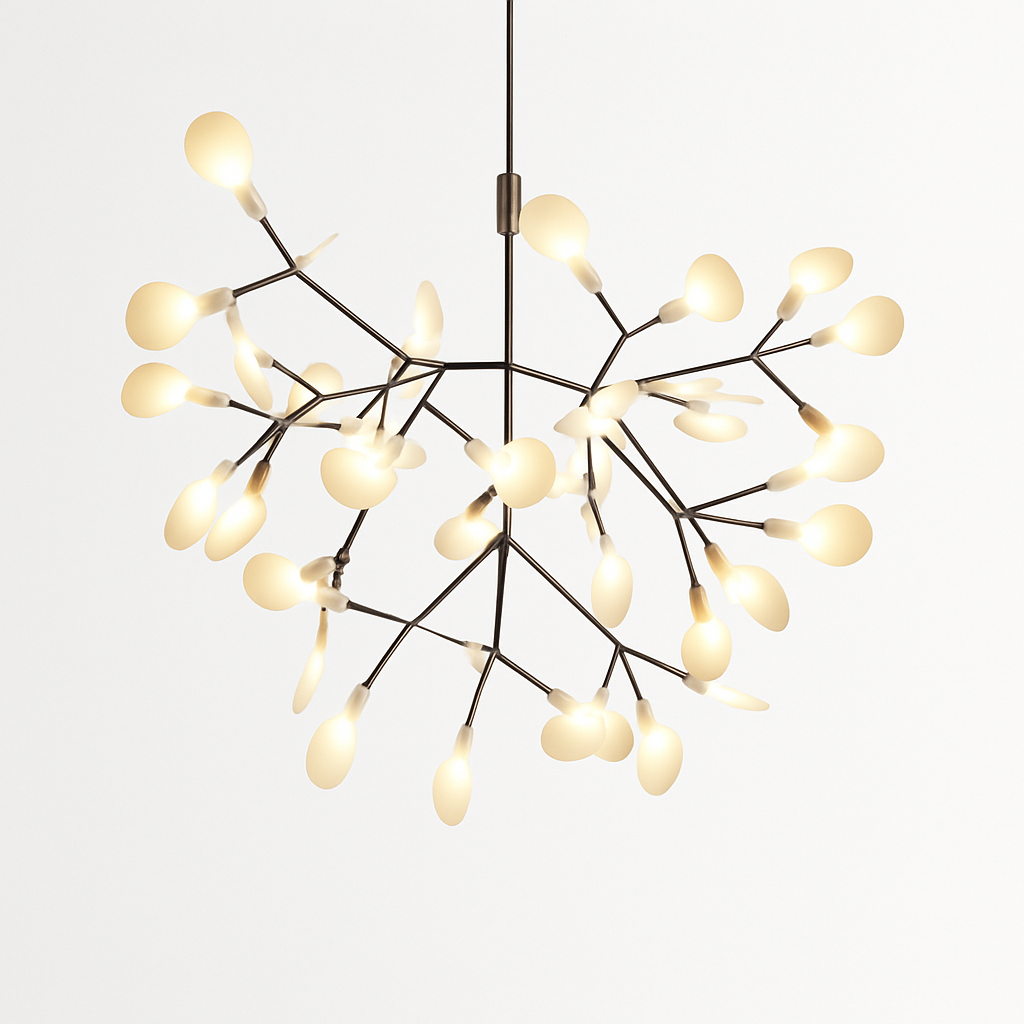 Pendelleuchte | Metallstruktur, Verzweigte Lichtquellen, Schwarz 11