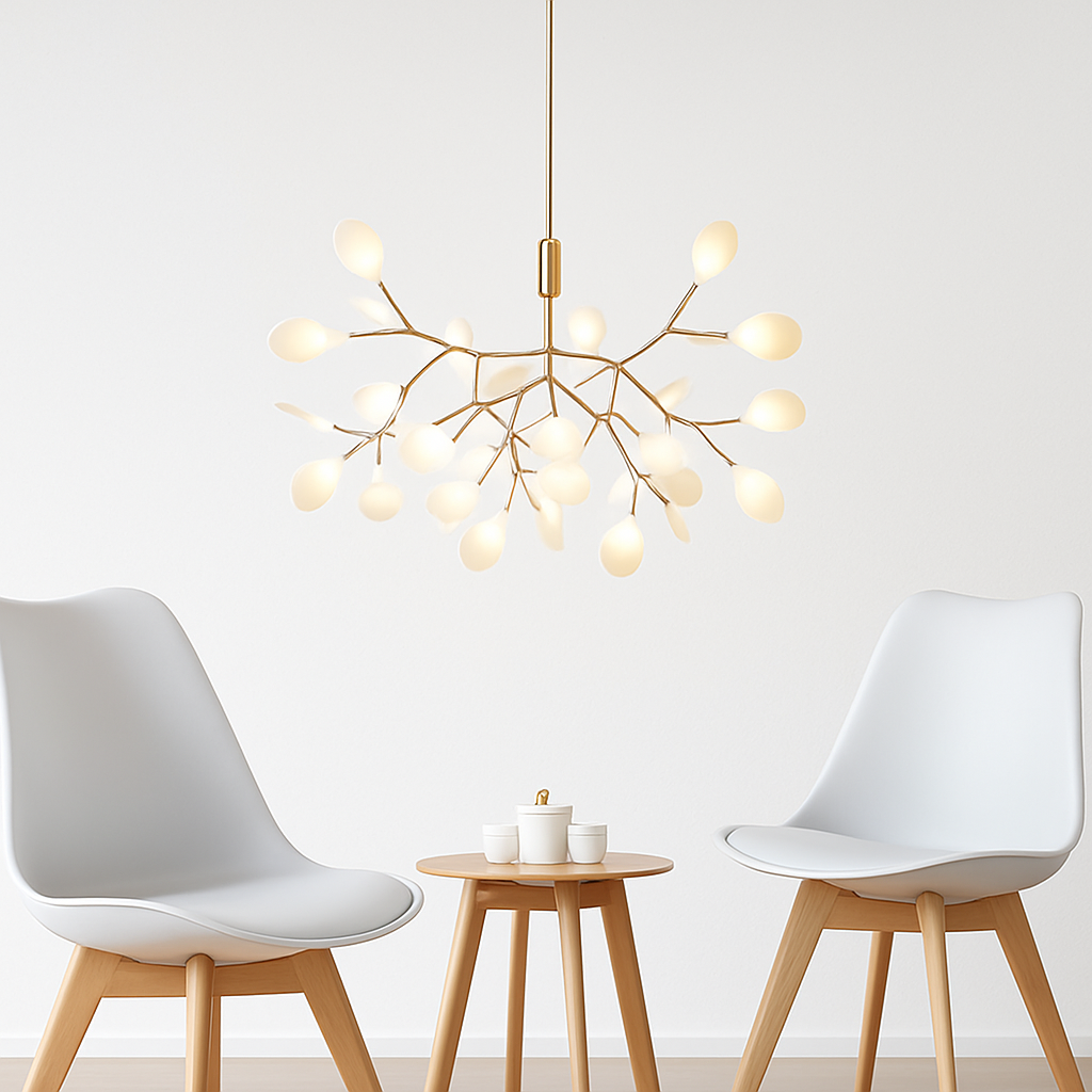 Pendelleuchte | Metallstruktur, Verzweigte Lichtquellen, Schwarz 2