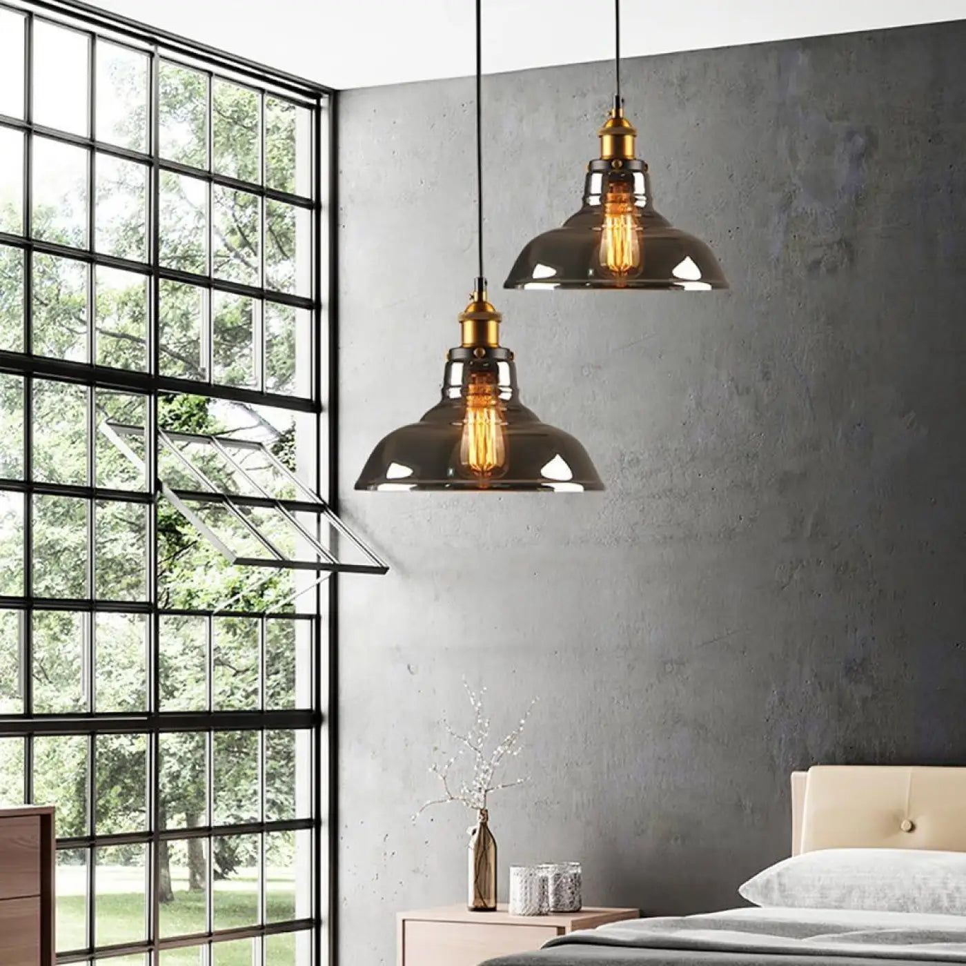 Pendelleuchte | Rauchglas, Getöntes Finish 3
