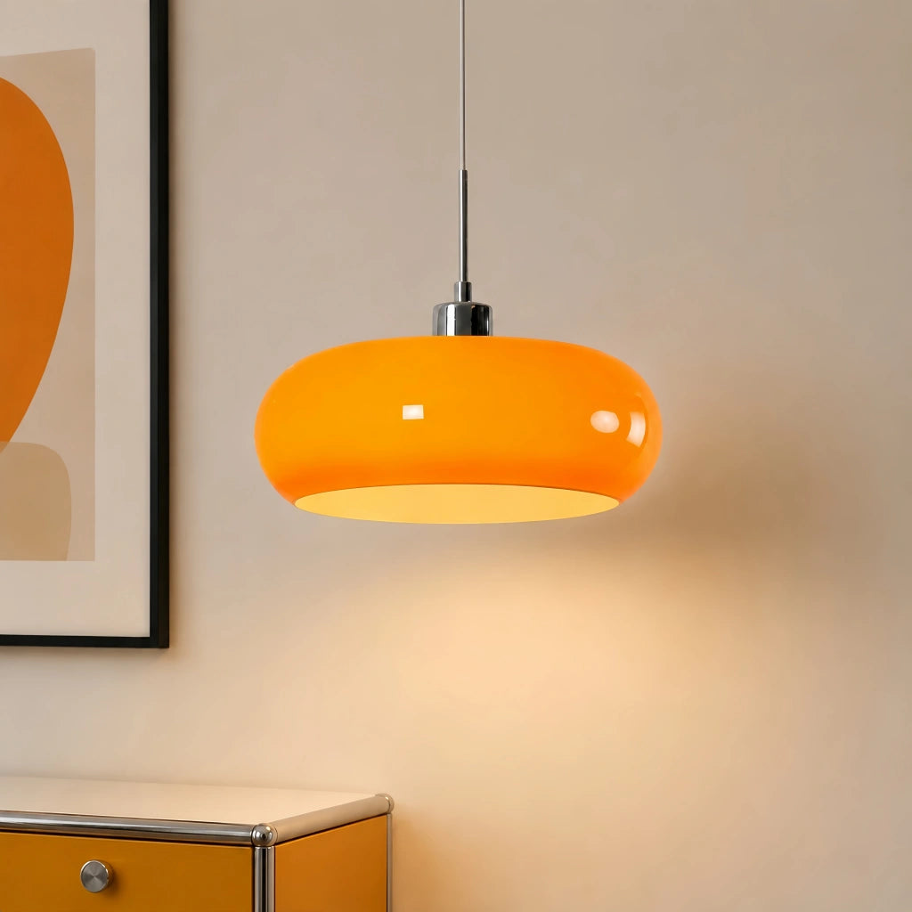 Pendelleuchte | Transparenter Glaslampenschirm, Geometrische Form 9