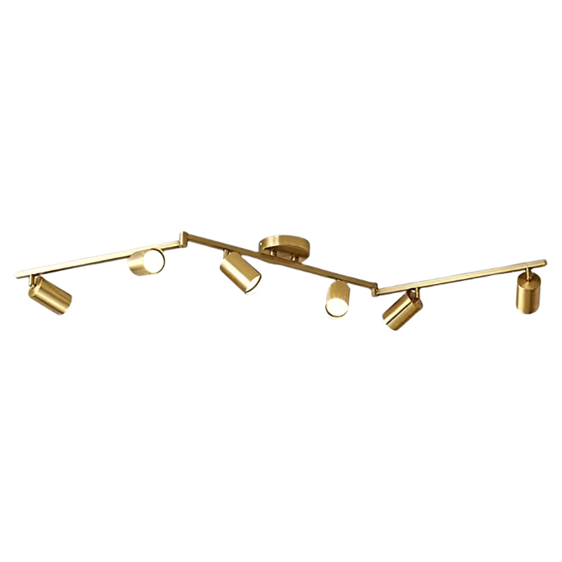 LumeTrack – Minimalistischer Goldener LED-Deckenstrahler