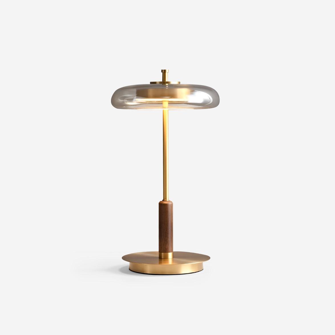 LumoRaldo Tischlampe Modern LED Gold Schwarz für Wohnzimmer