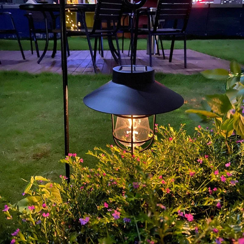 SonnenErbe Retro Solar Gartenlaterne LED Bronze für Terrasse