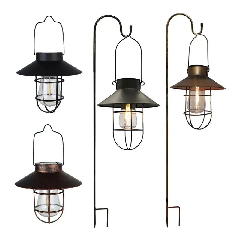 SonnenErbe Retro Solar Gartenlaterne LED Bronze für Terrasse