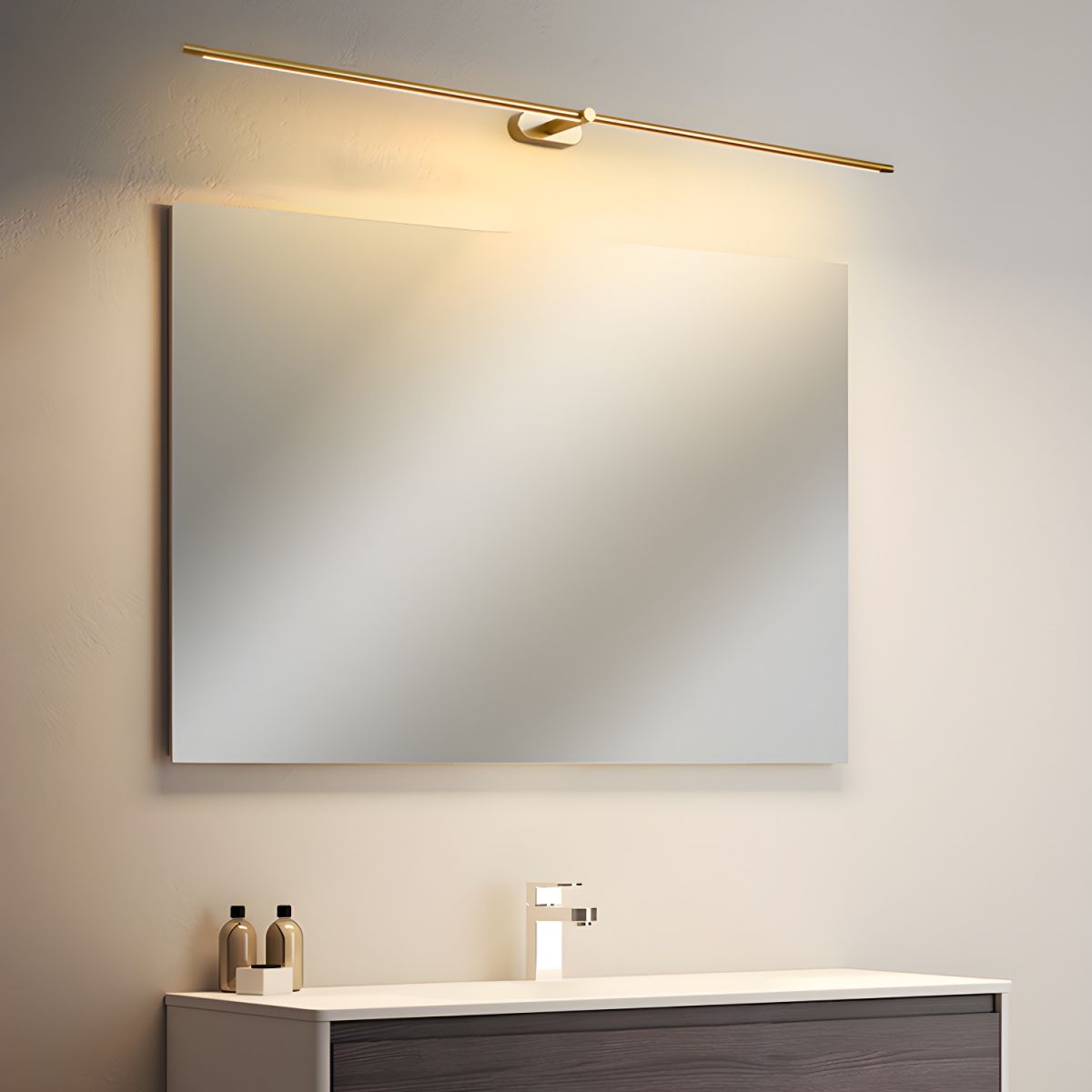 Applique Murale Linéaire Rechargeable avec Commande Tactile