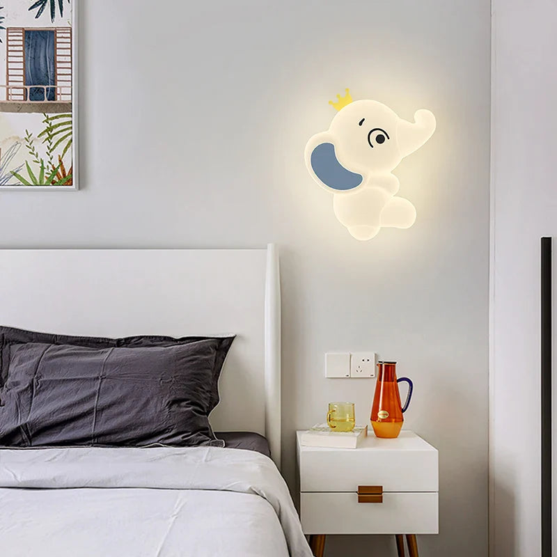 ElephantGlow LED Wandlampe - Elefantenform mit einstellbarer Beleuchtung für Kinderzimmer