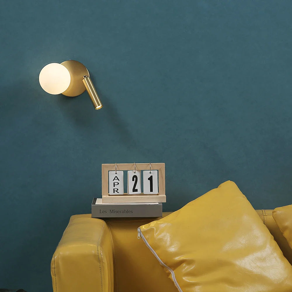 NordicRadiance LED-Wandleuchte - skandinavisches Design mit drehbarem Kopf für Schlafzimmer oder Wohnzimmer