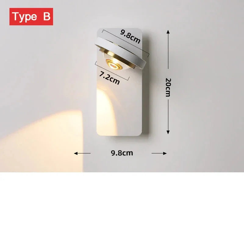 BrillioSpin - Moderne drehbare LED-Wandleuchte