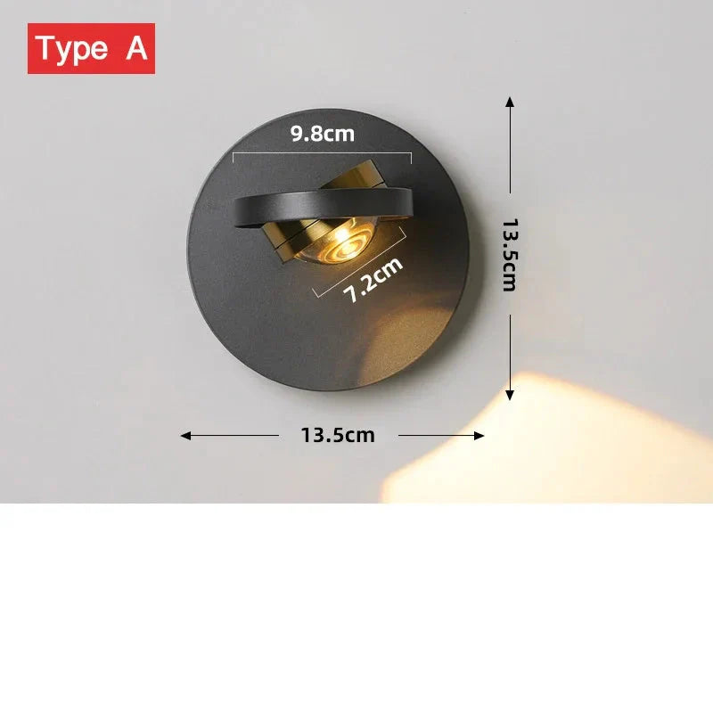 BrillioSpin - Moderne drehbare LED-Wandleuchte