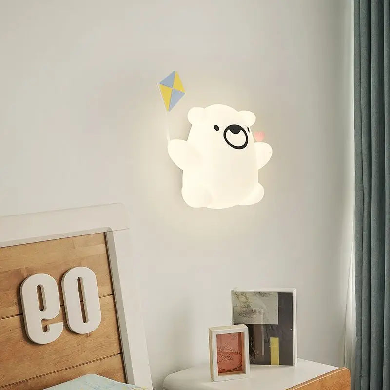 KiddoCartoon LED-Bettlampe - einstellbare Farben und Fernbedienung