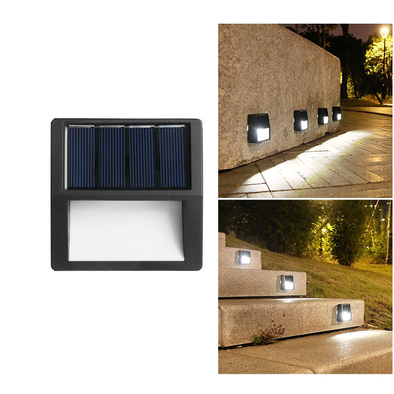 StepGlow Solar-Treppenlicht Rund/Quadrat IP65 für Garten