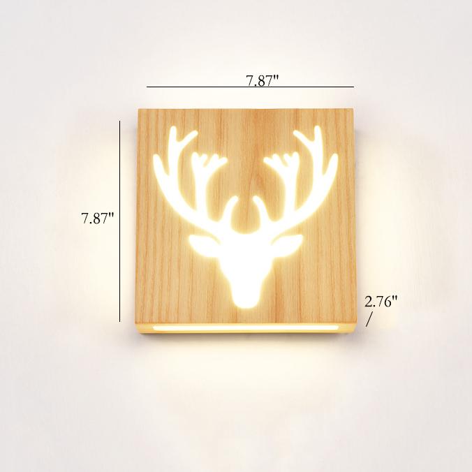 LumiHout – LED-Holzwandlampe mit Muster