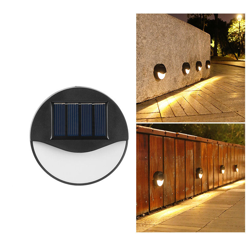 StepGlow Solar-Treppenlicht Rund/Quadrat IP65 für Garten