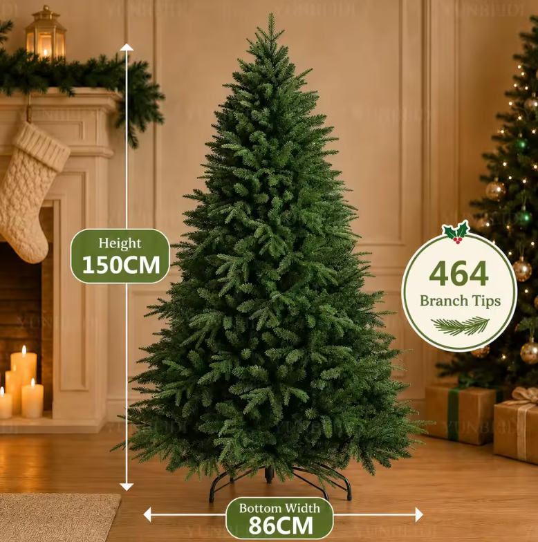 Künstlicher Weihnachtsbaum 120–180 cm aus PE/PVC