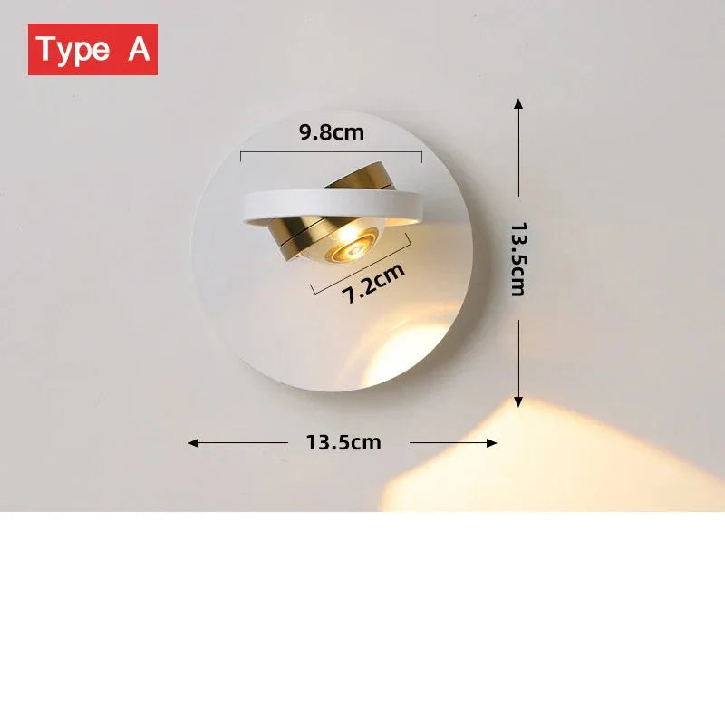 BrillioSpin - Moderne drehbare LED-Wandleuchte