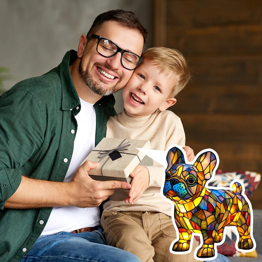 Hundelampe Leuchthund – Handgefertigte Lampe mit Hundemotiv für stilvolle Deko