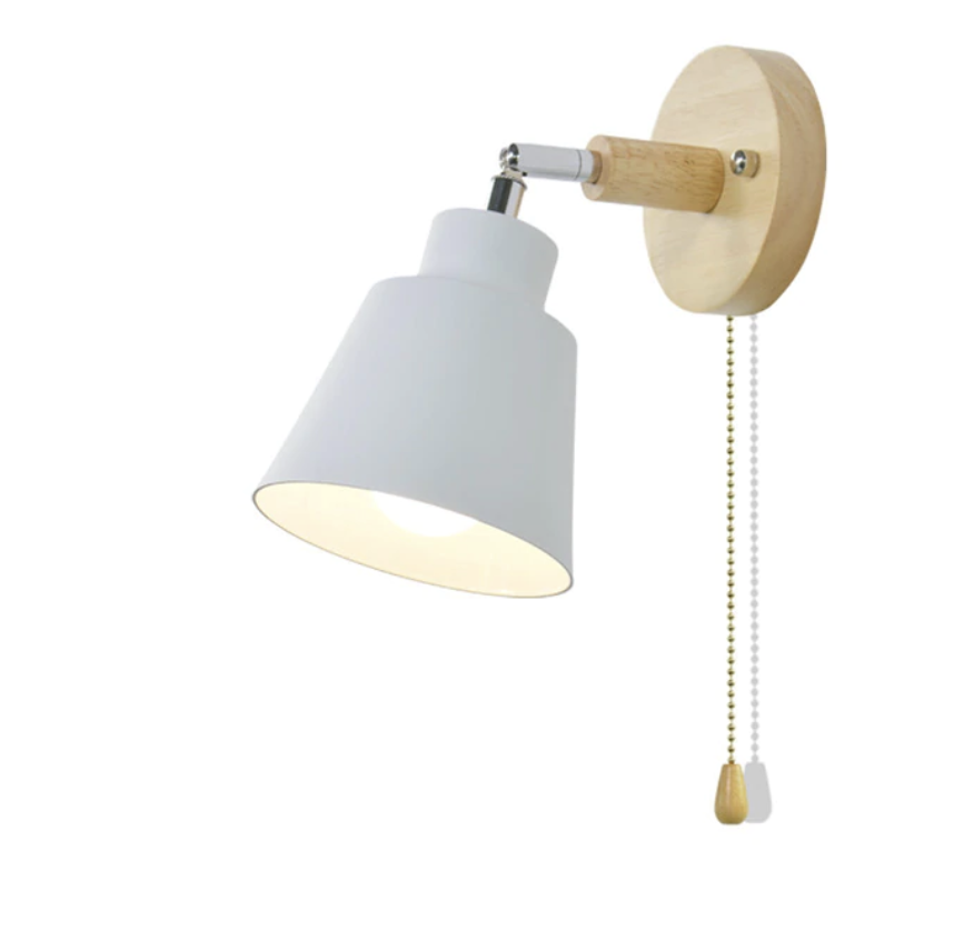 PivotLume - Verstelbare Wandlamp met Trekketting Schakelaar
