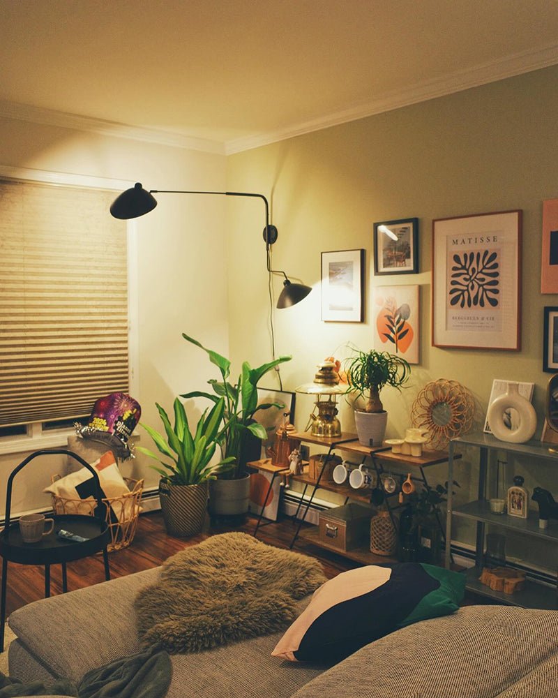 SerenLuce Wandleuchte – Modern, Gelenkarm, Schwarz, Für Wohnzimmer