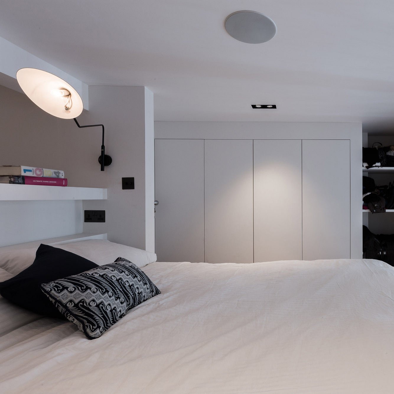 SerenLuce Wandleuchte – Modern, Gelenkarm, Schwarz, Für Wohnzimmer