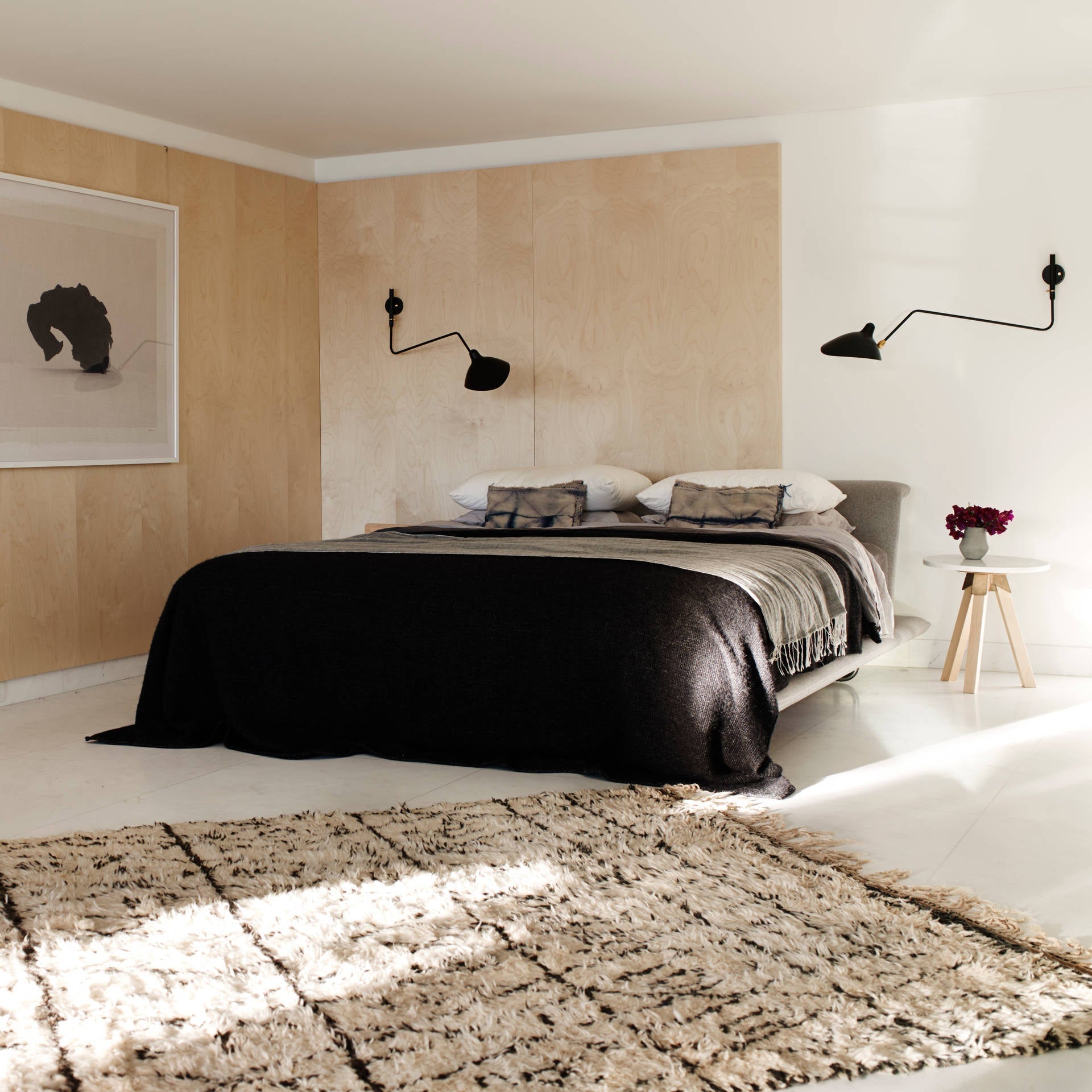 SerenLuce Wandleuchte – Modern, Gelenkarm, Schwarz, Für Wohnzimmer