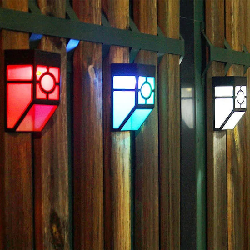 SunGlanz – Moderne Solar-LED-Wandleuchten Set Schwarz Garten & Terrasse