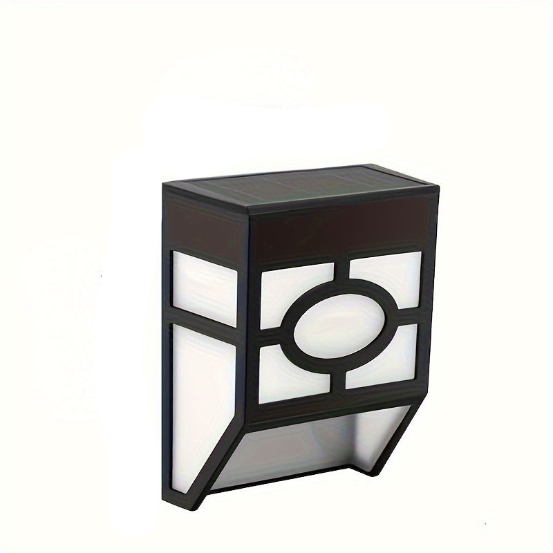 SunGlanz – Moderne Solar-LED-Wandleuchten Set Schwarz Garten & Terrasse