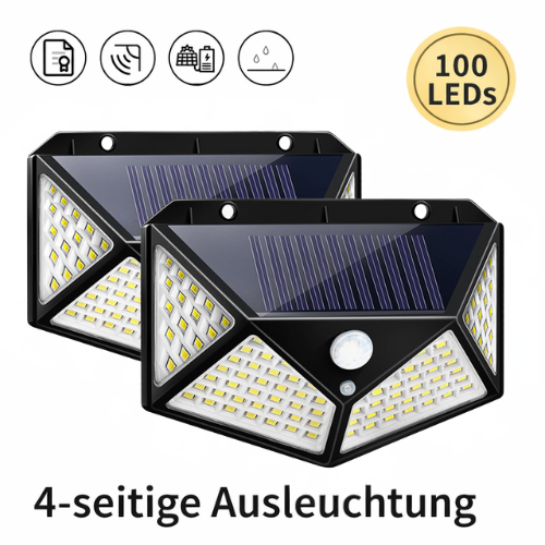 SolarFlare – Wasserdichte Solar Außenleuchte mit Sensor