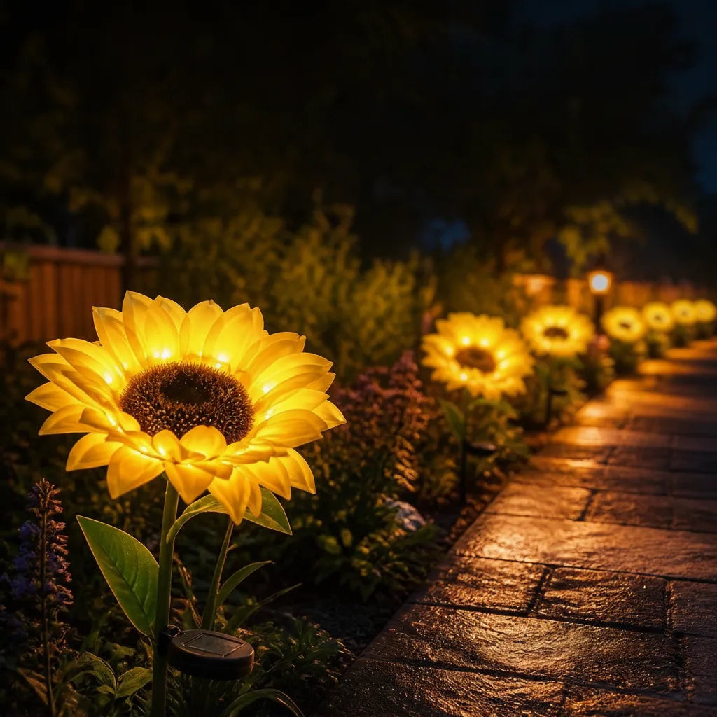 Solar Gartenleuchte | Warmweiße LED, Dämmerungssensor 3