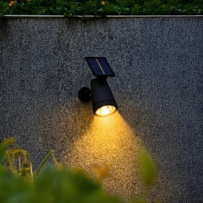 Solar Gartenspot LED Warmweiß Außen für Garten und Fassade IP65 Schwenkbar Modern